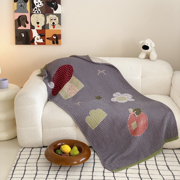 麻依 2025新款软萌纱布浴巾四层全棉纱布浴巾 快乐童年 80*160