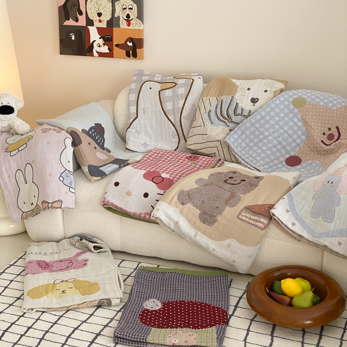 麻依 2025新款软萌纱布浴巾四层全棉纱布浴巾 组合图 80*160