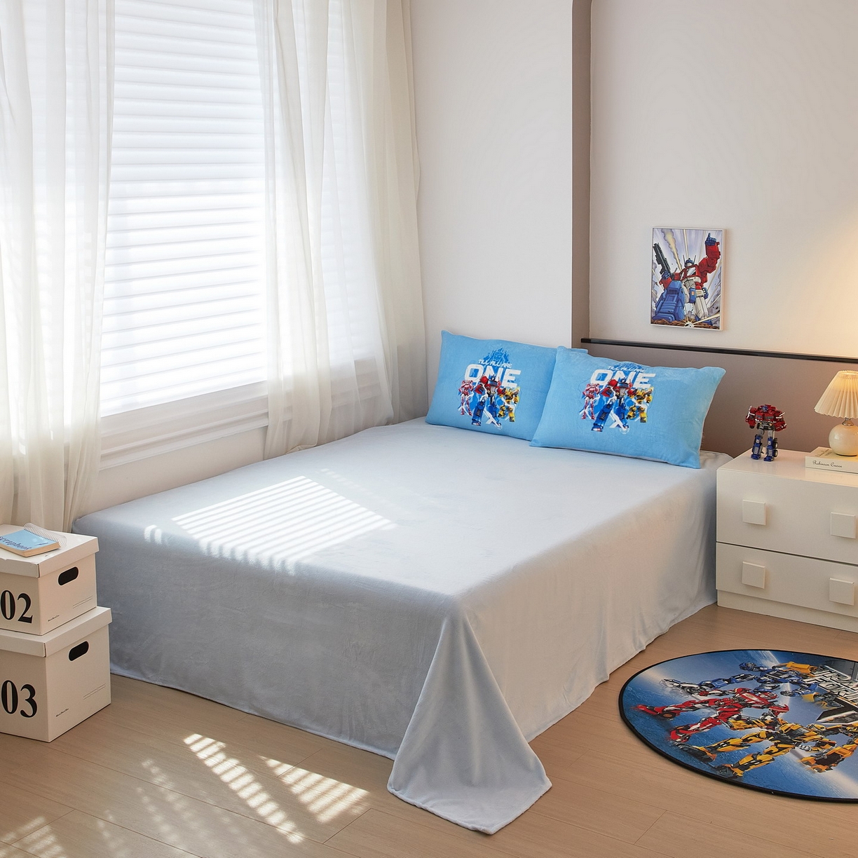 91家纺网 家纺一手货源 找家纺 （总）蘭菲家纺 2025新款变形金刚牛奶绒四件套