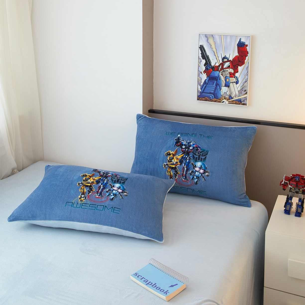 91家纺网 家纺一手货源 找家纺 蘭菲家纺 2025新款变形金刚牛奶绒四件套 2号