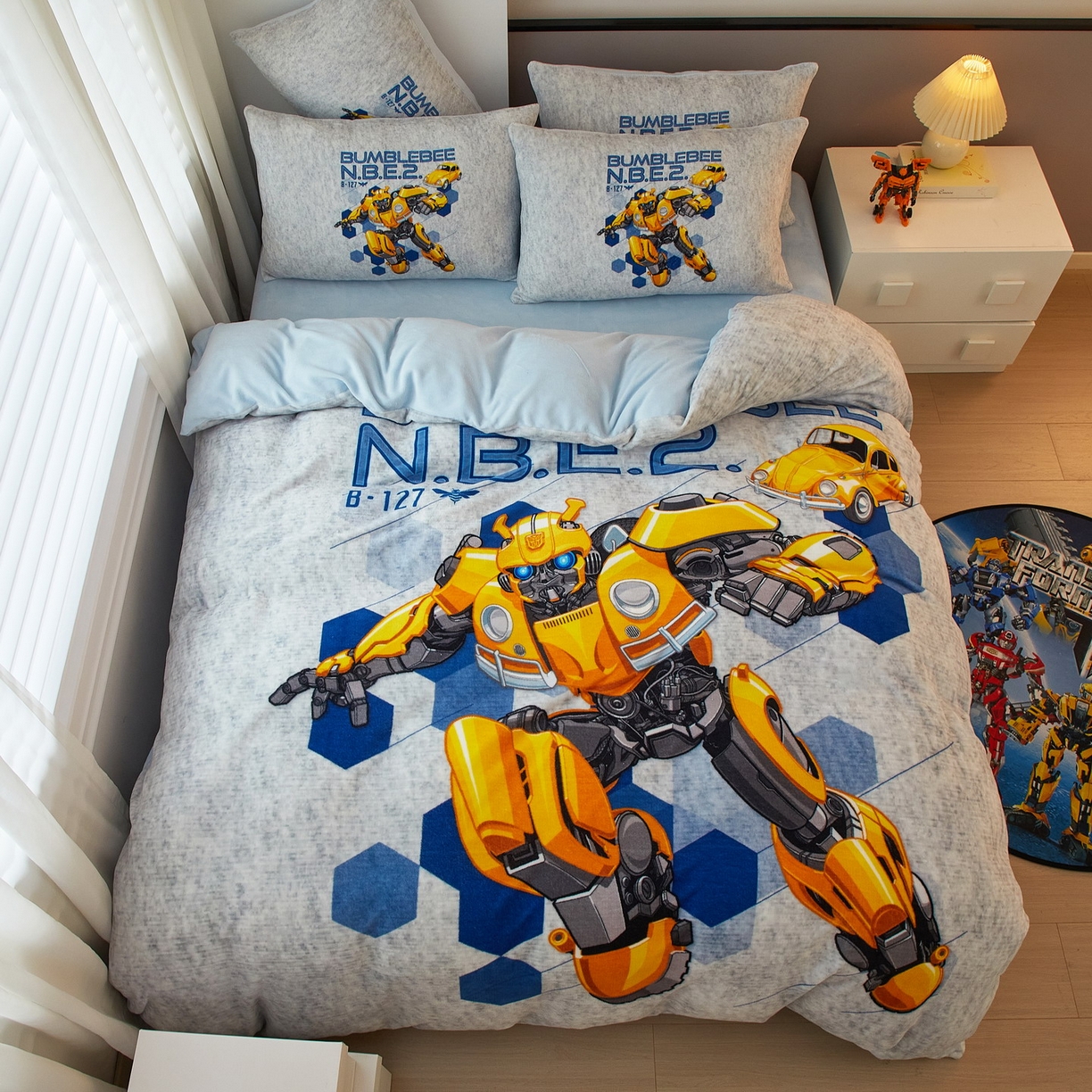 蘭菲家纺 2025新款变形金刚牛奶绒四件套 4号