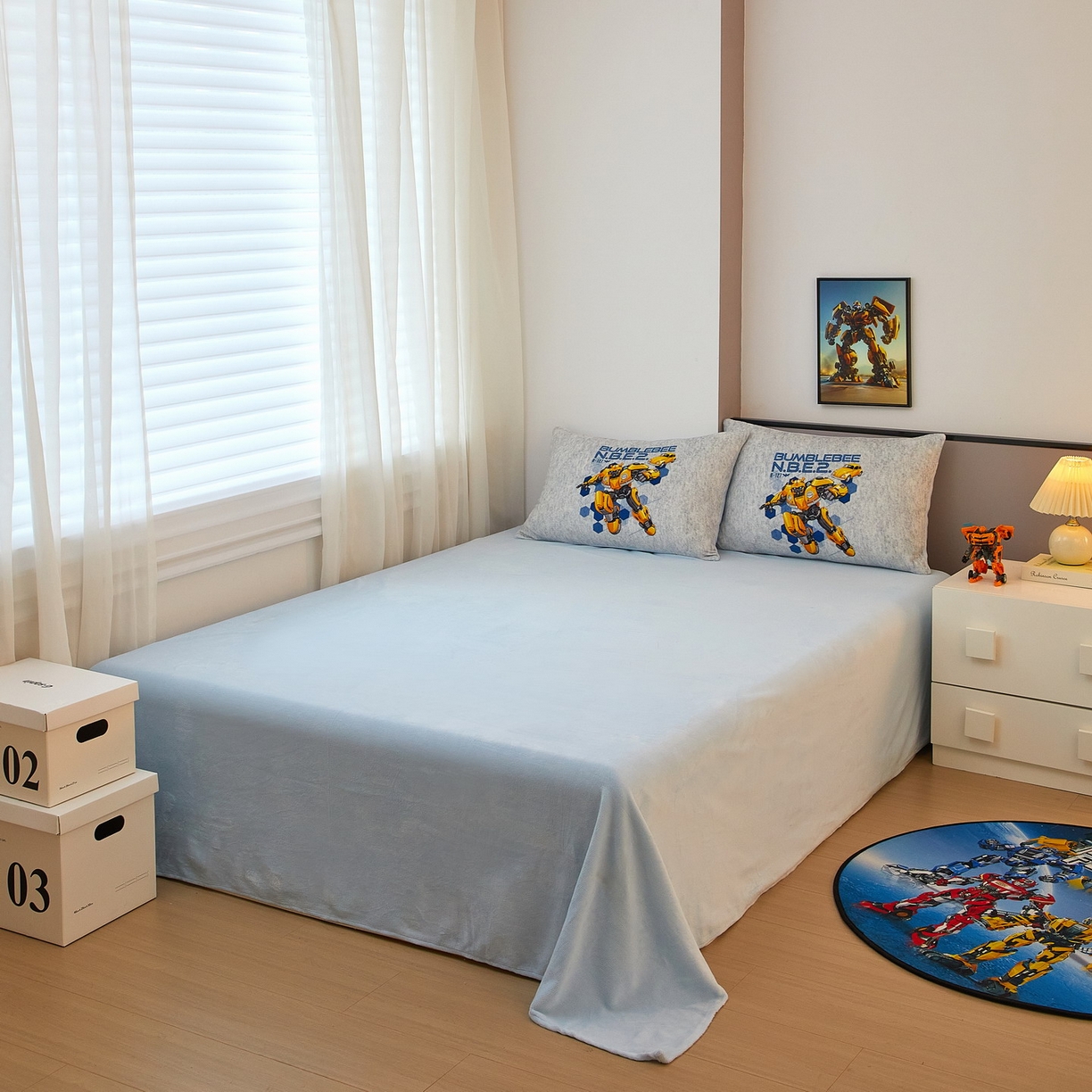 91家纺网 家纺一手货源 找家纺 蘭菲家纺 2025新款变形金刚牛奶绒四件套 4号