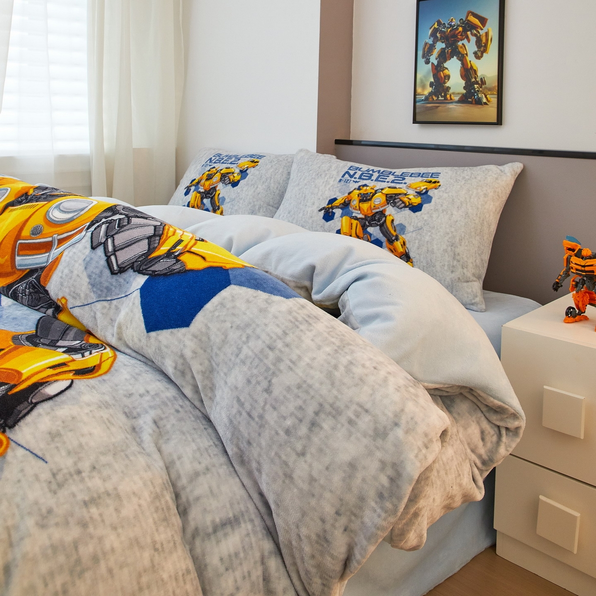 91家纺网 家纺一手货源 找家纺 蘭菲家纺 2025新款变形金刚牛奶绒四件套 4号