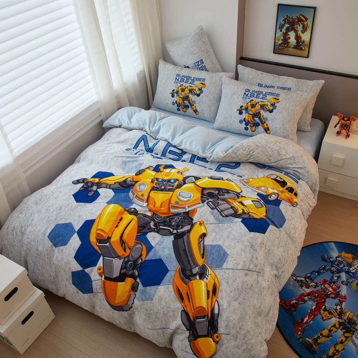 91家纺网 家纺一手货源 找家纺 蘭菲家纺 2025新款变形金刚牛奶绒四件套 4号