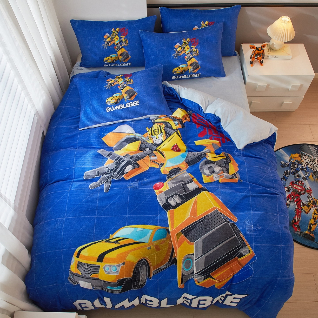 蘭菲家纺 2025新款变形金刚牛奶绒四件套 9号