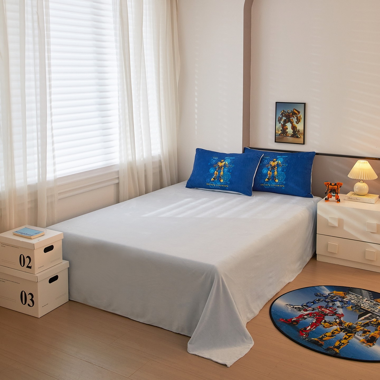 91家纺网 家纺一手货源 找家纺 蘭菲家纺 2025新款变形金刚牛奶绒四件套 11号