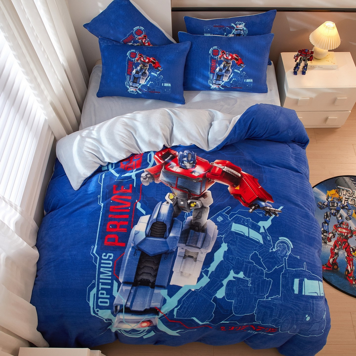 蘭菲家纺 2025新款变形金刚牛奶绒四件套 12号