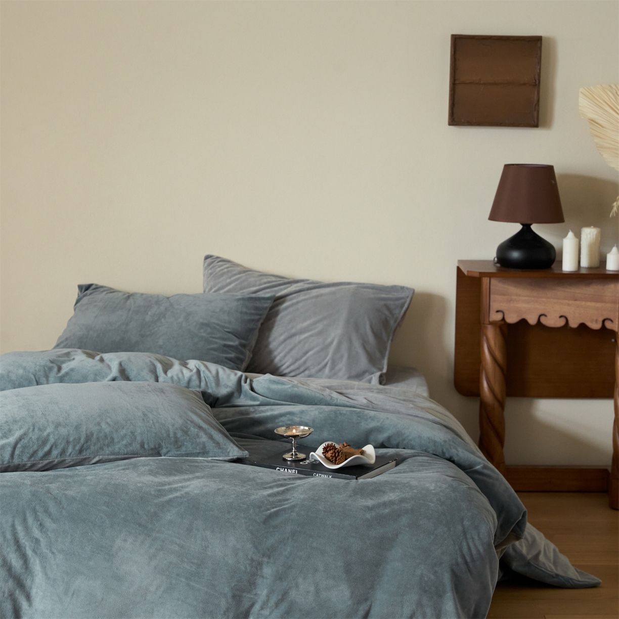 91家纺网 家纺一手货源 找家纺 （总）121 2025新款轻奢新法式德芙绒宝宝绒婴儿绒短毛绒牛奶绒四件套床单被套【会员-10】 平台控价券后不得低于168   218   238