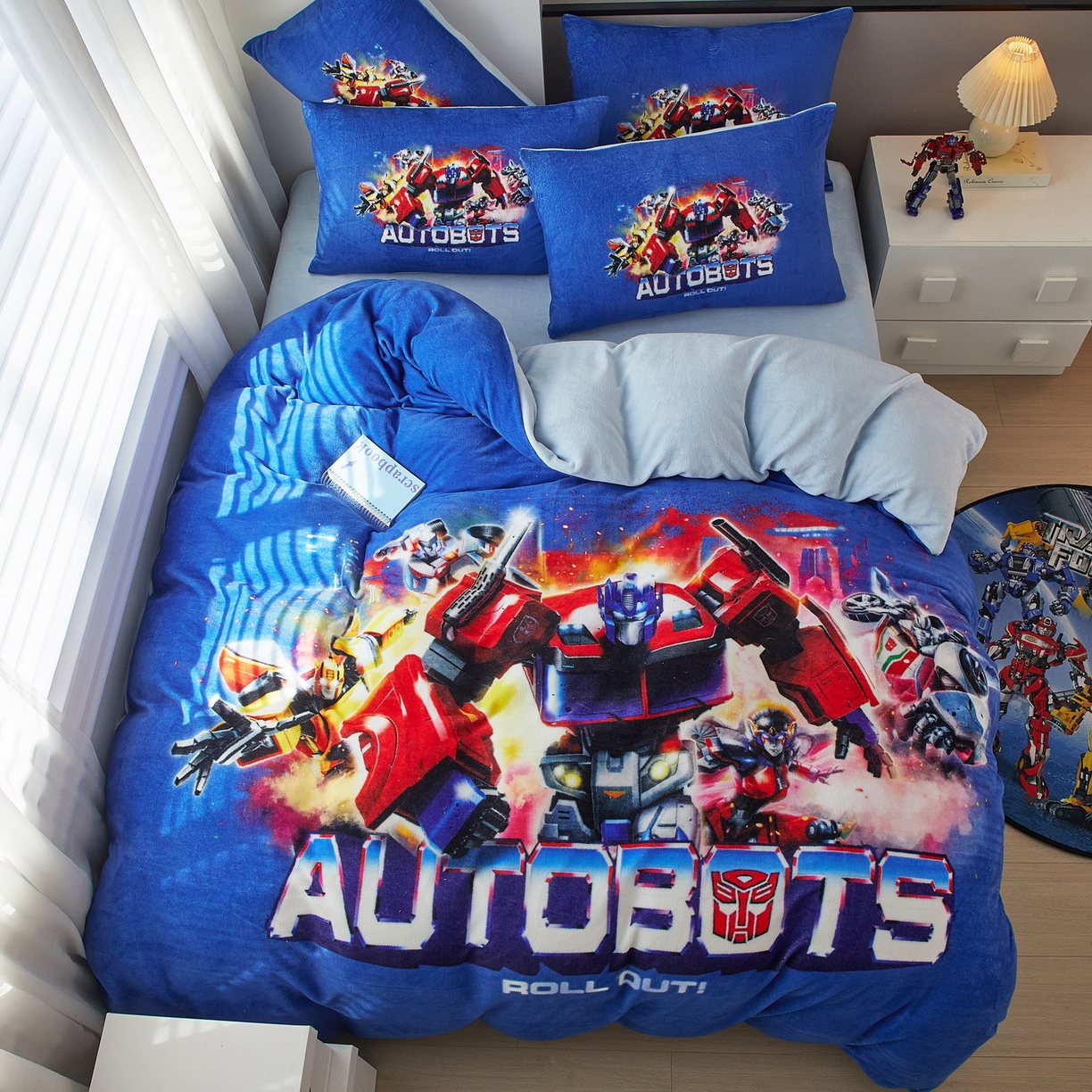 蘭菲家纺 2025新款变形金刚牛奶绒四件套 13号