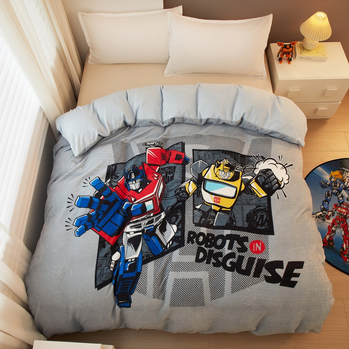 蘭菲家纺 2025新款变形金刚牛奶绒单被套 5号