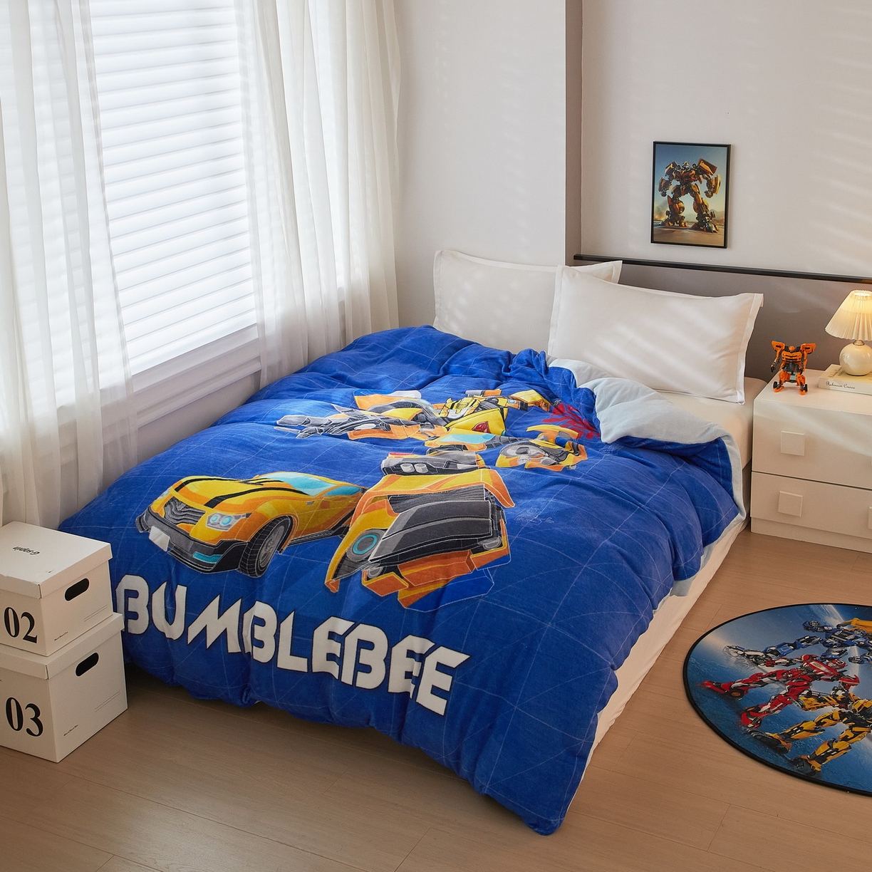 91家纺网 家纺一手货源 找家纺 蘭菲家纺 2025新款变形金刚牛奶绒单被套 9号