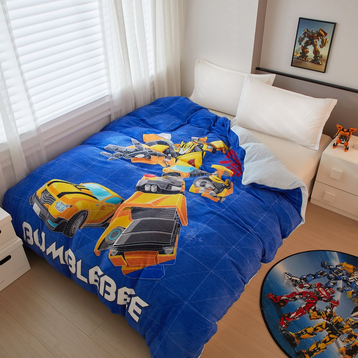 91家纺网 家纺一手货源 找家纺 蘭菲家纺 2025新款变形金刚牛奶绒单被套 9号