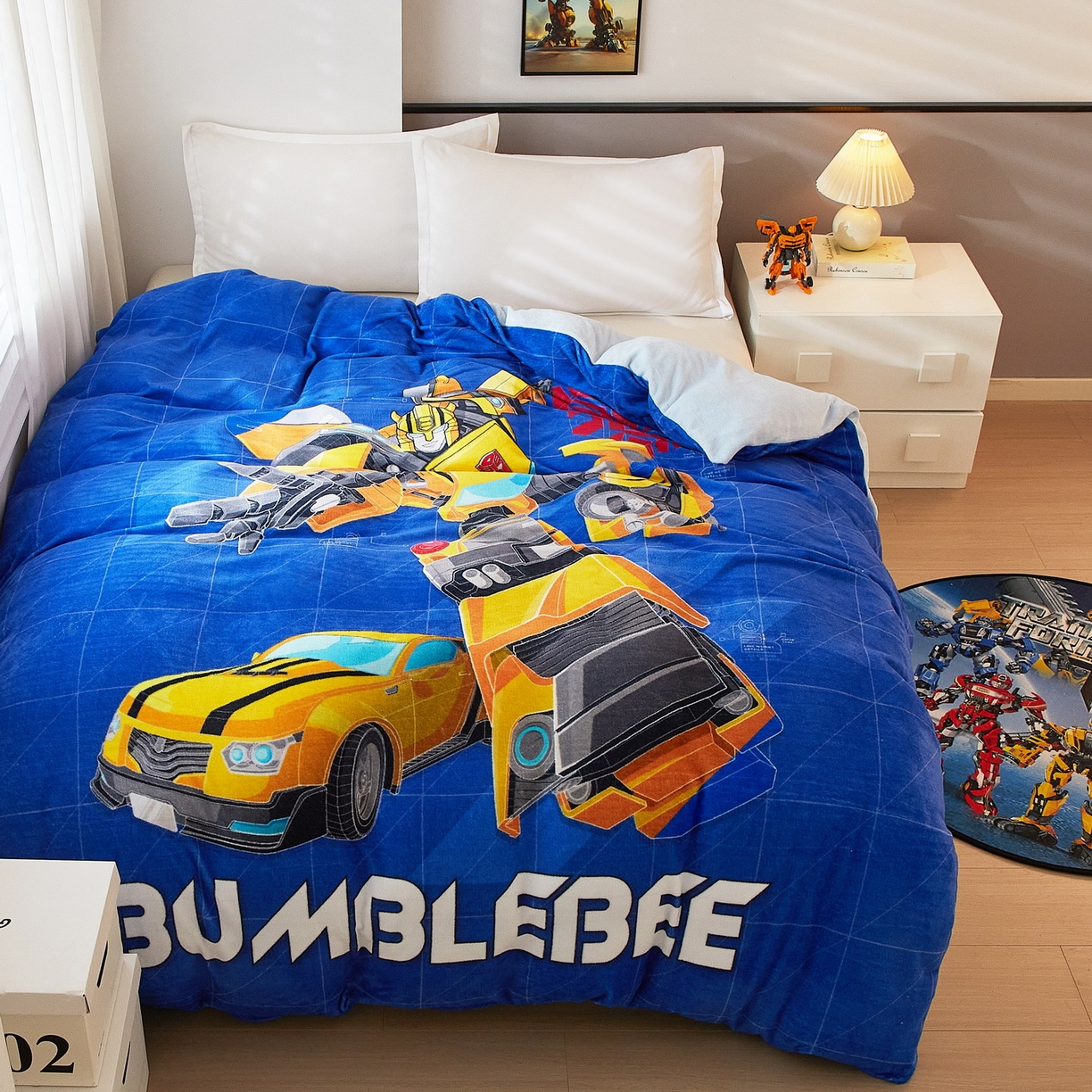 91家纺网 家纺一手货源 找家纺 蘭菲家纺 2025新款变形金刚牛奶绒单被套 9号