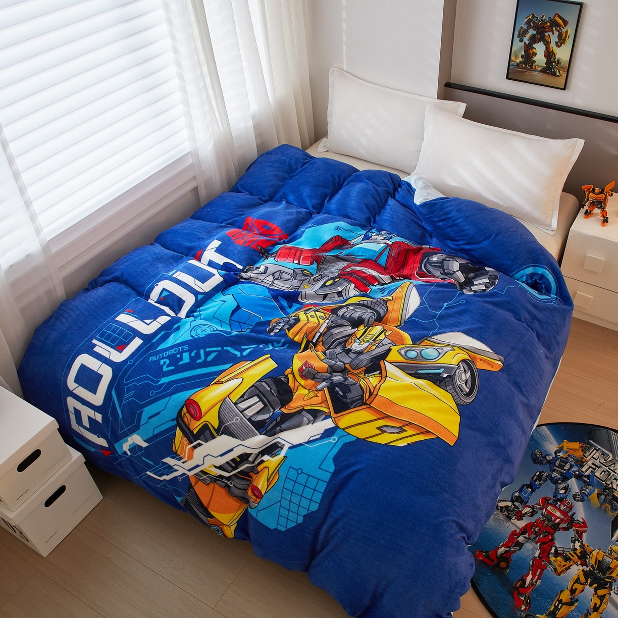 91家纺网 家纺一手货源 找家纺 蘭菲家纺 2025新款变形金刚牛奶绒单被套 10号