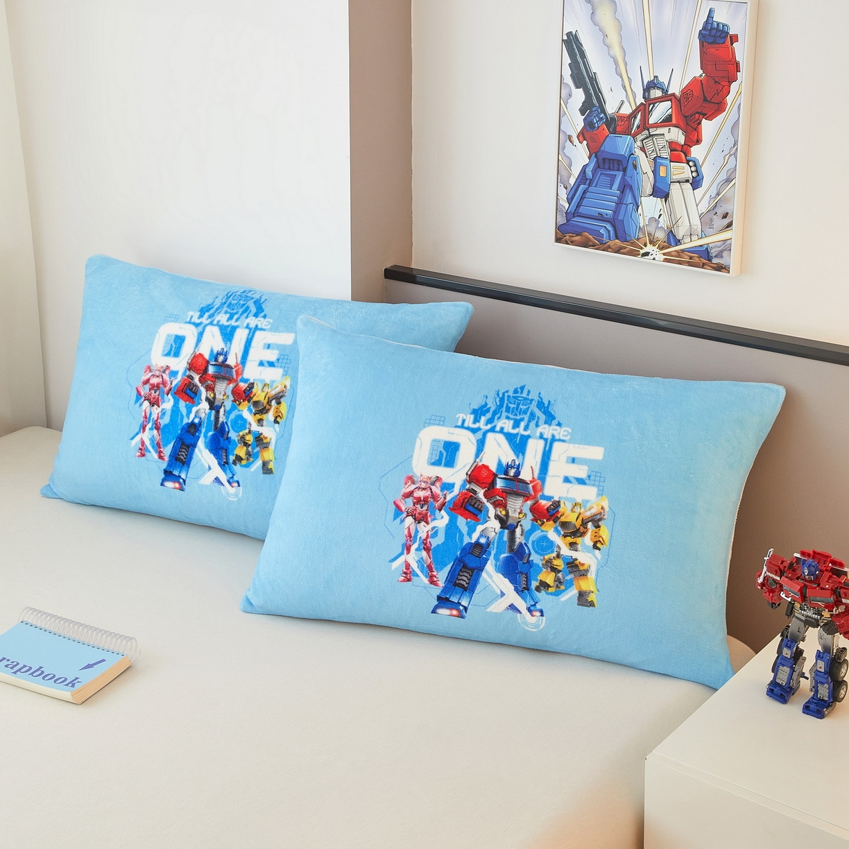 91家纺网 家纺一手货源 找家纺 （总）蘭菲家纺 2025新款变形金刚牛奶绒单枕套