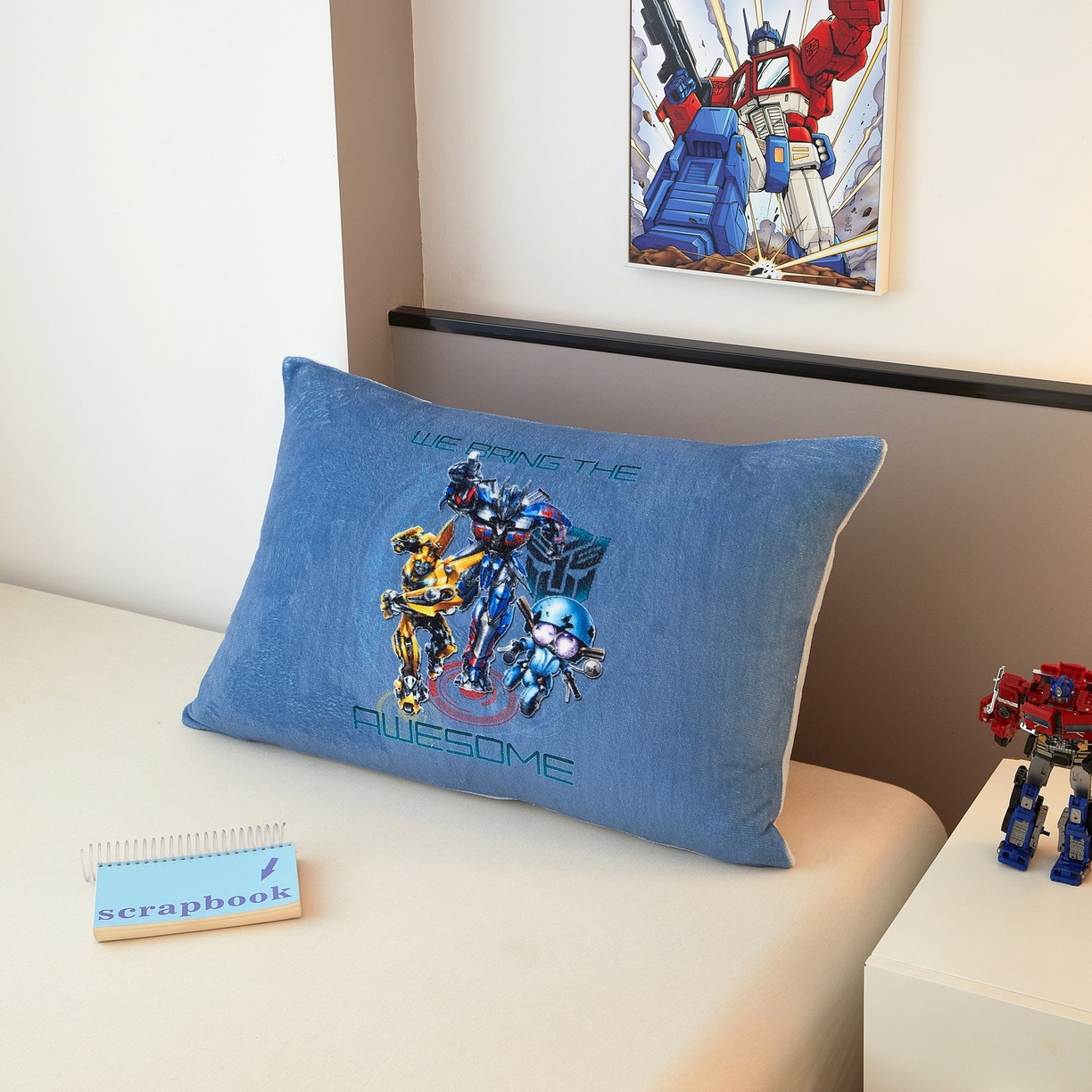 91家纺网 家纺一手货源 找家纺 蘭菲家纺 2025新款变形金刚牛奶绒单枕套 2号