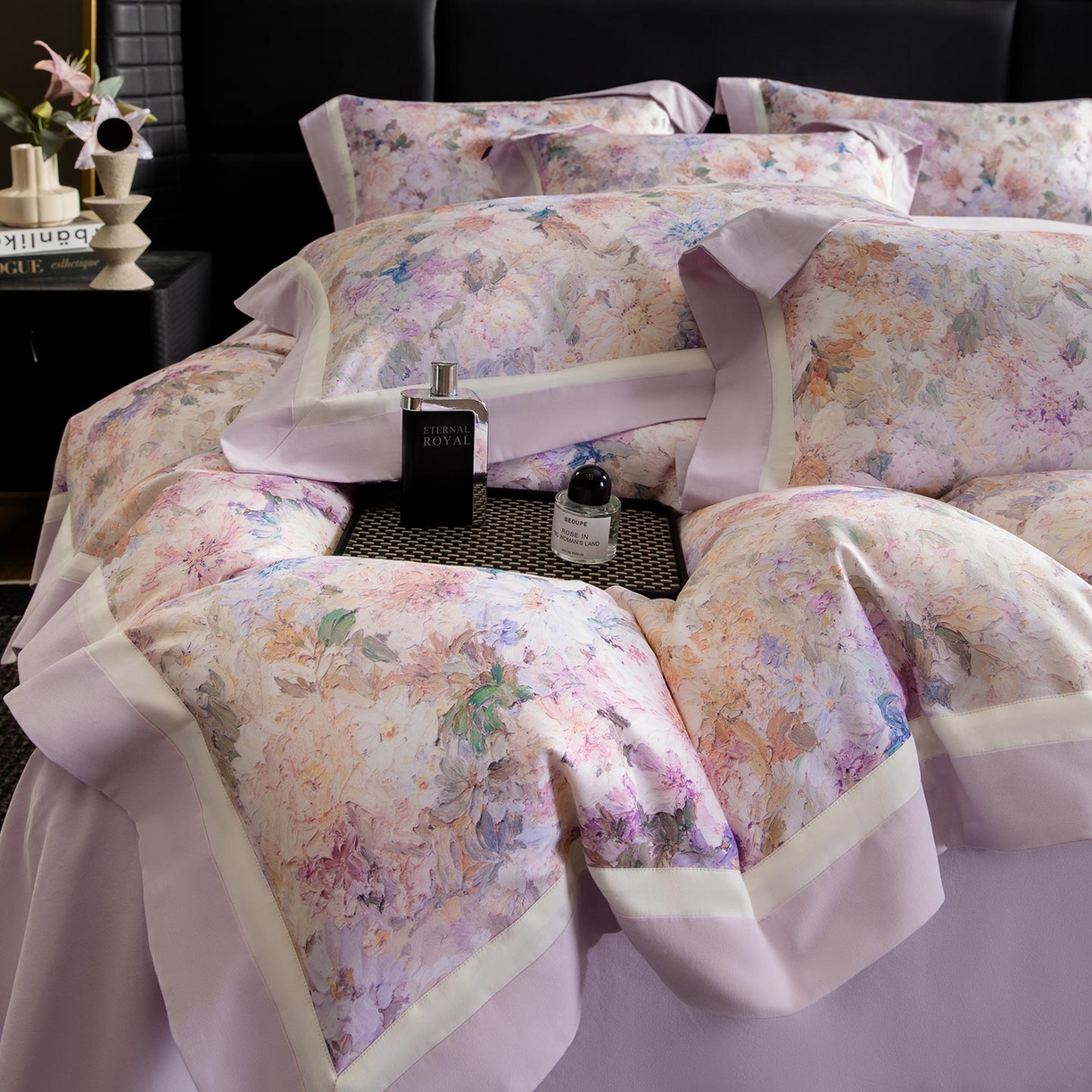 91家纺网 家纺一手货源 找家纺 （总）2025秋冬季A类加厚全棉磨毛四件套纯棉保暖美式轻奢长绒棉数码印花高端床上用品