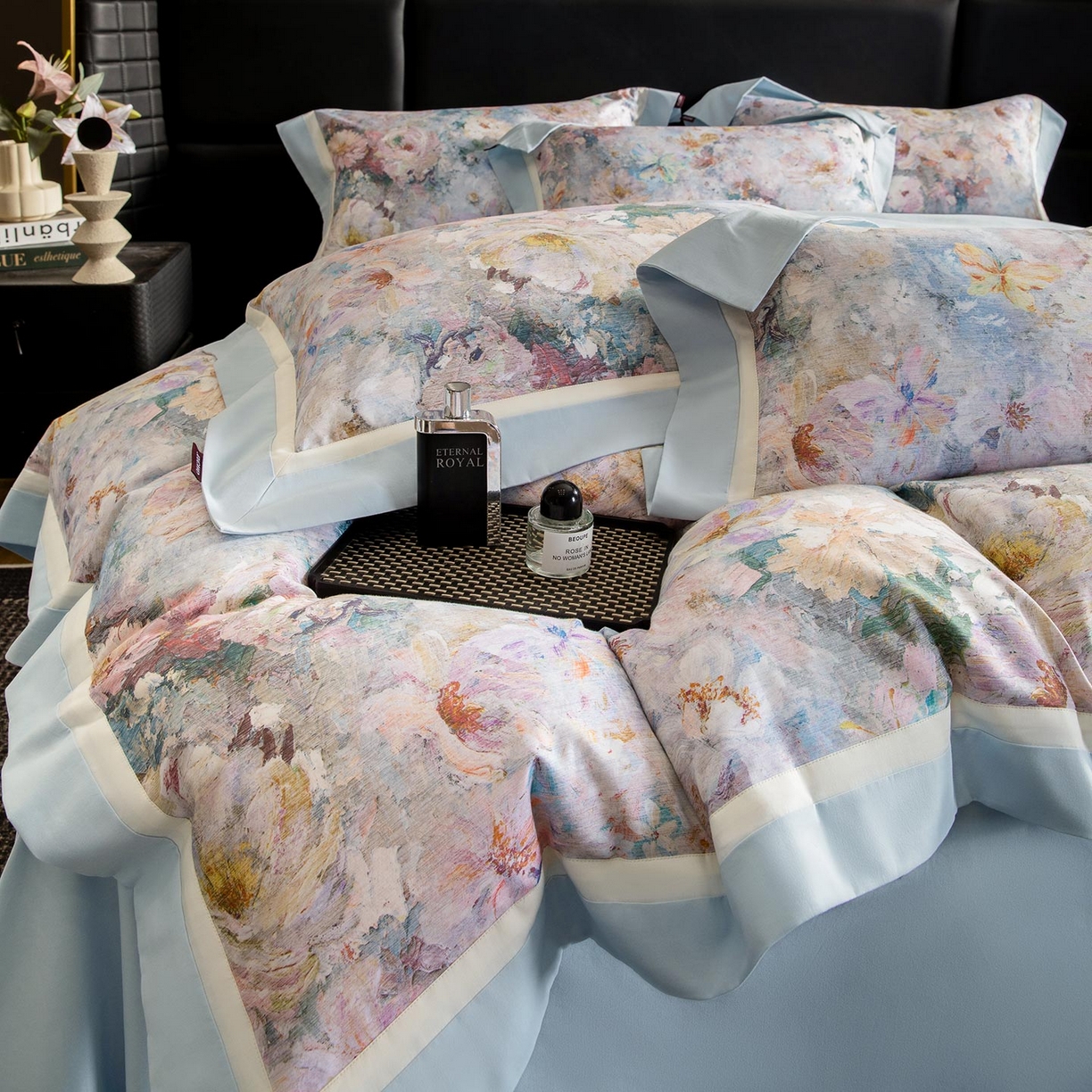 91家纺网 家纺一手货源 找家纺 （总）2025秋冬季A类加厚全棉磨毛四件套纯棉保暖美式轻奢长绒棉数码印花高端床上用品