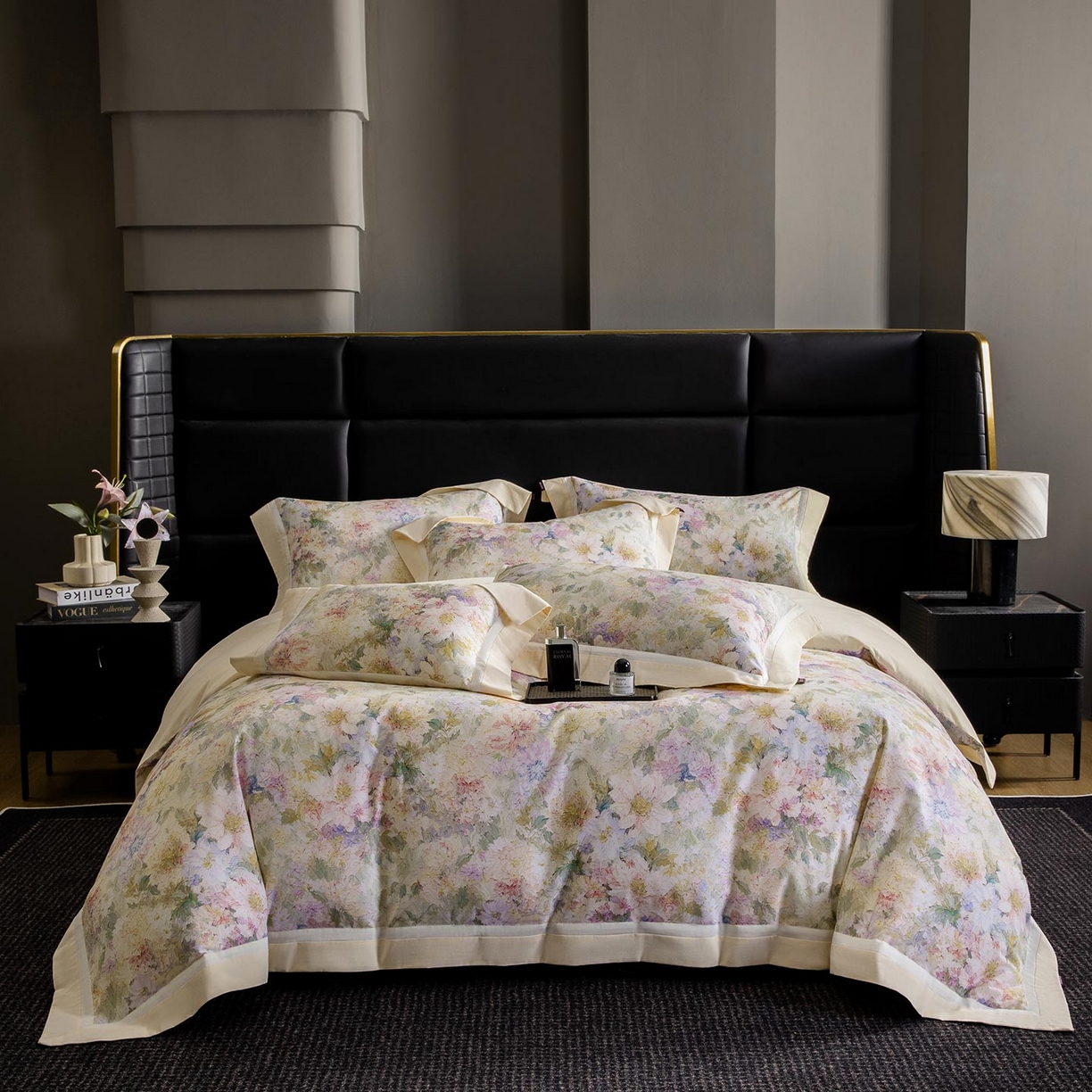 91家纺网 家纺一手货源 找家纺 （总）2025秋冬季A类加厚全棉磨毛四件套纯棉保暖美式轻奢长绒棉数码印花高端床上用品