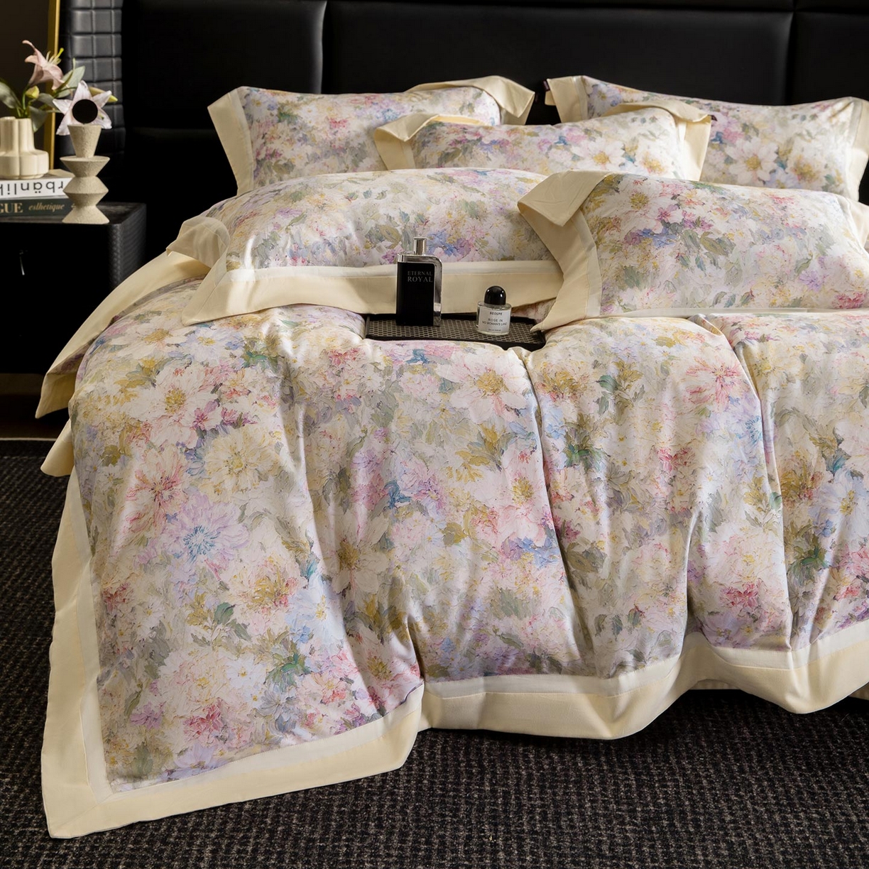 91家纺网 家纺一手货源 找家纺 （总）2025秋冬季A类加厚全棉磨毛四件套纯棉保暖美式轻奢长绒棉数码印花高端床上用品