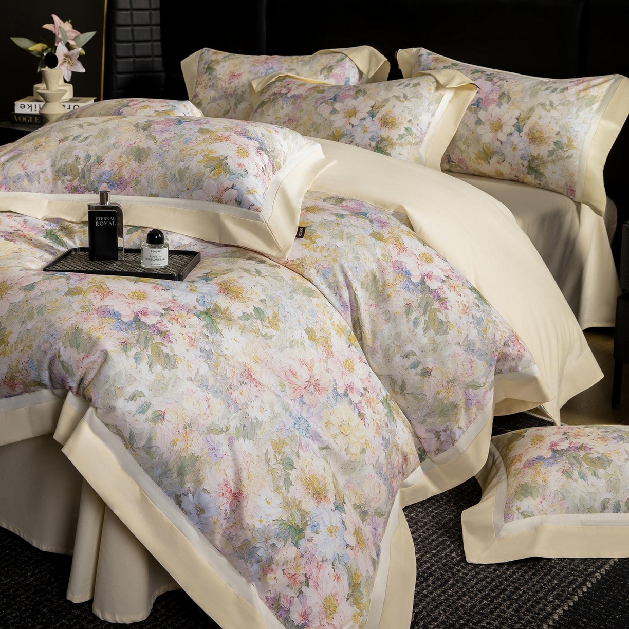 91家纺网 家纺一手货源 找家纺 （总）2025秋冬季A类加厚全棉磨毛四件套纯棉保暖美式轻奢长绒棉数码印花高端床上用品