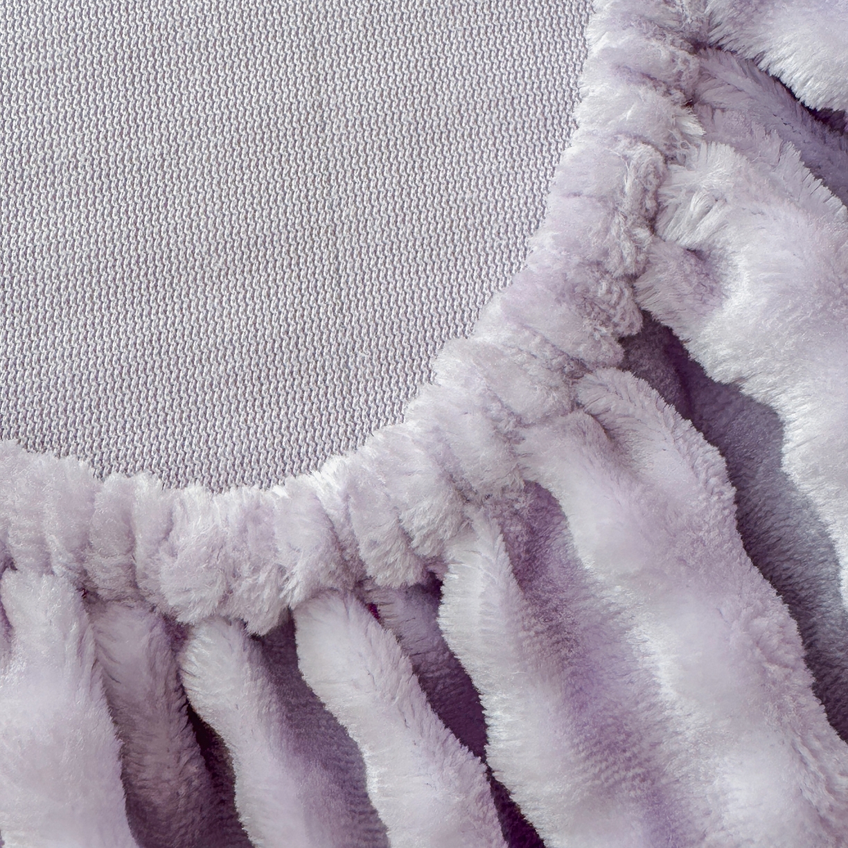 91家纺网 家纺一手货源 找家纺 十一家居 2025年新款A类高克重仿兔毛泡泡绒单床笠单品床笠床笠单件 清雅紫