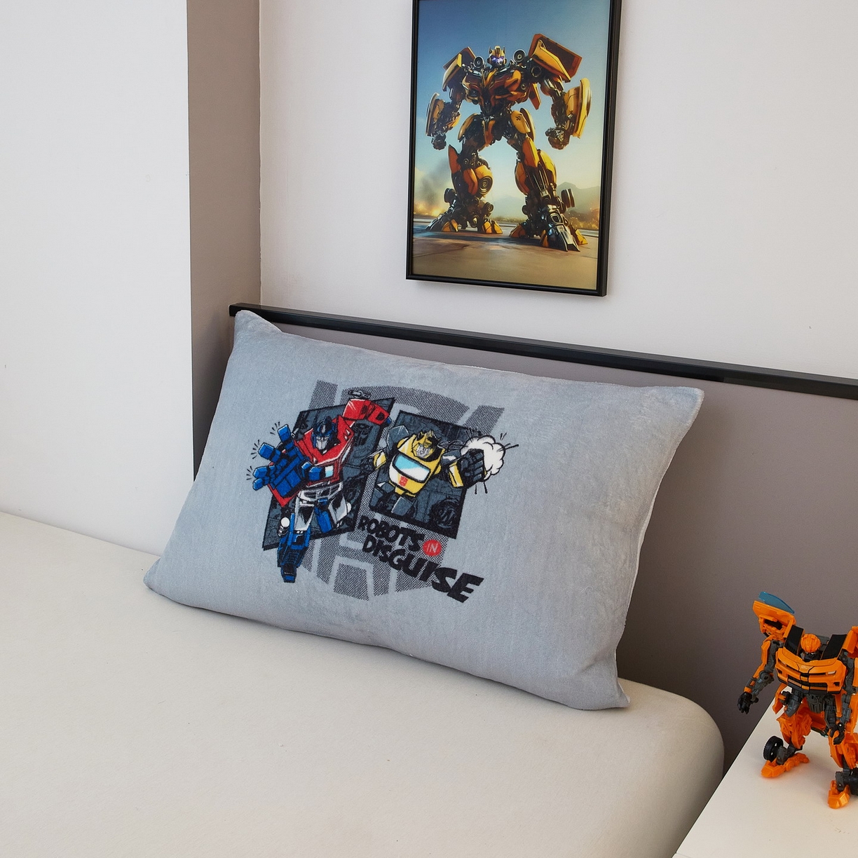 91家纺网 家纺一手货源 找家纺 蘭菲家纺 2025新款变形金刚牛奶绒单枕套 5号