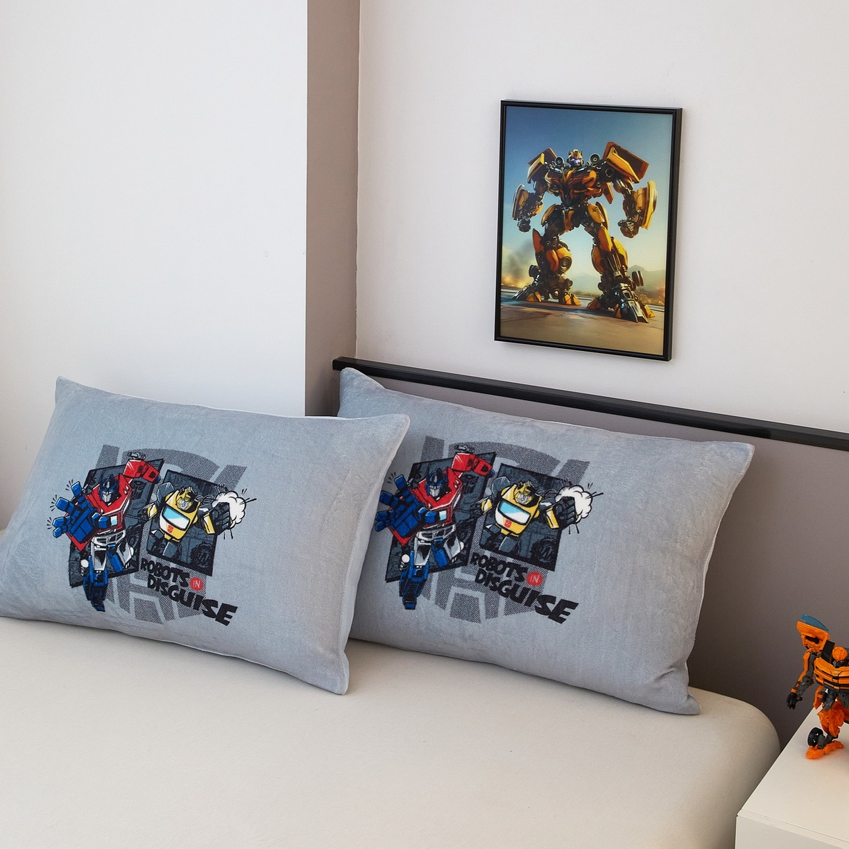 91家纺网 家纺一手货源 找家纺 蘭菲家纺 2025新款变形金刚牛奶绒单枕套 5号