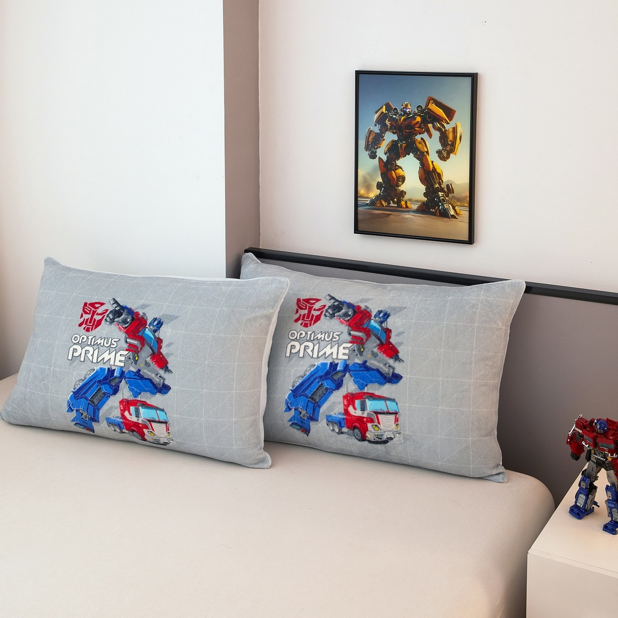 91家纺网 家纺一手货源 找家纺 蘭菲家纺 2025新款变形金刚牛奶绒单枕套 6号