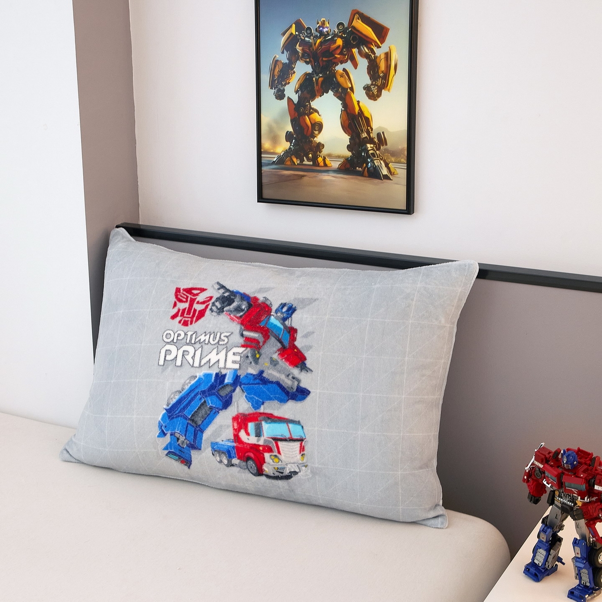 91家纺网 家纺一手货源 找家纺 蘭菲家纺 2025新款变形金刚牛奶绒单枕套 6号