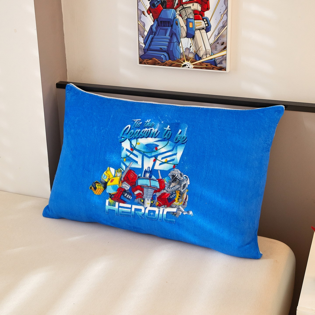 91家纺网 家纺一手货源 找家纺 蘭菲家纺 2025新款变形金刚牛奶绒单枕套 7号