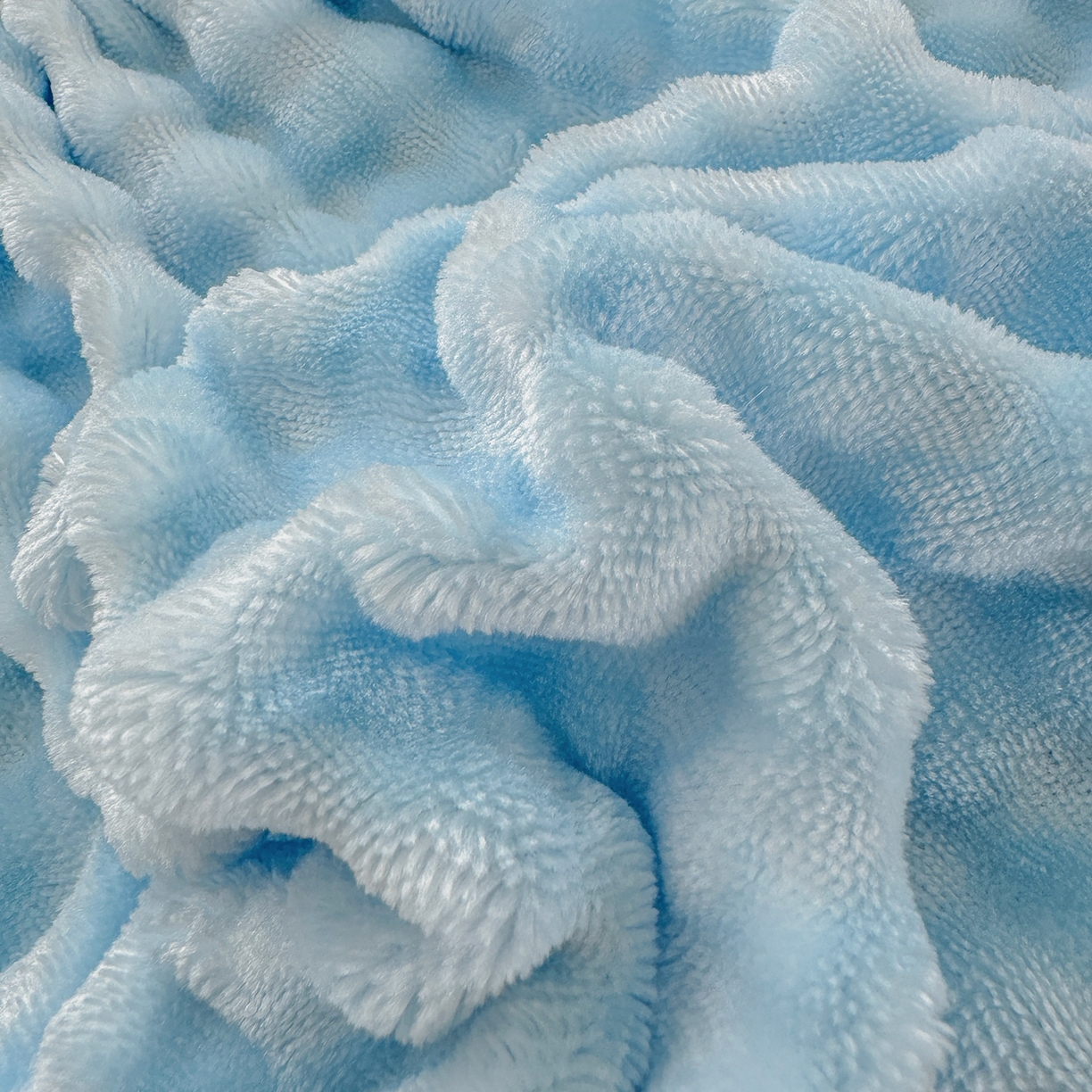 91家纺网 家纺一手货源 找家纺 十一家居 2025年新款A类高克重仿兔毛泡泡绒单床笠单品床笠床笠单件 典雅蓝