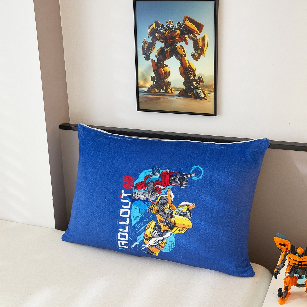 91家纺网 家纺一手货源 找家纺 蘭菲家纺 2025新款变形金刚牛奶绒单枕套 10号