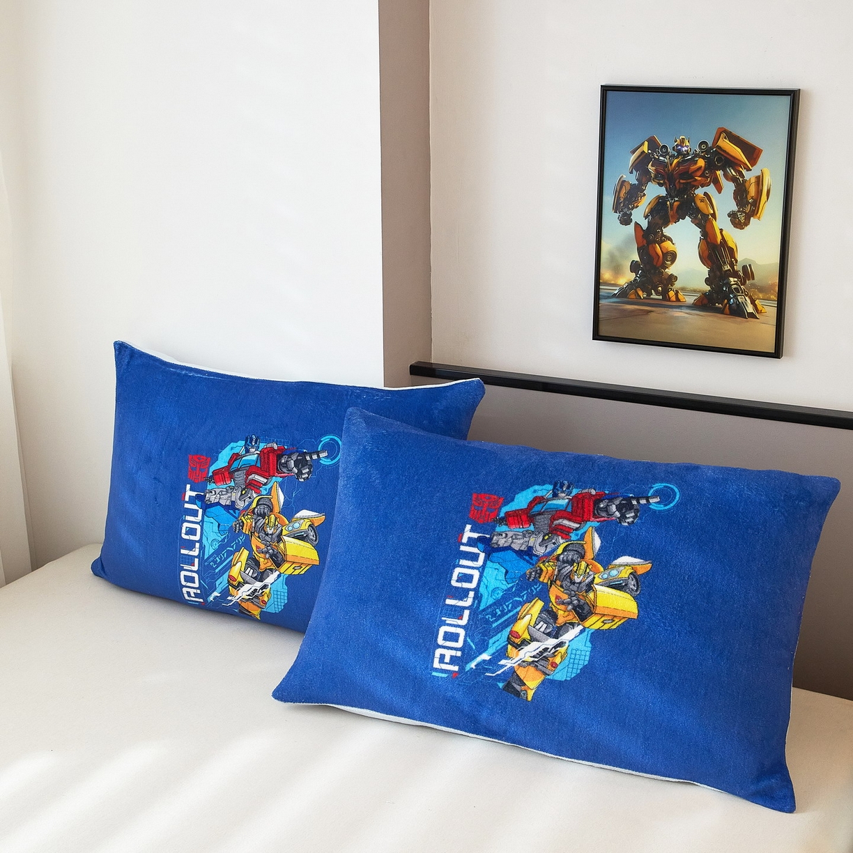 91家纺网 家纺一手货源 找家纺 蘭菲家纺 2025新款变形金刚牛奶绒单枕套 10号