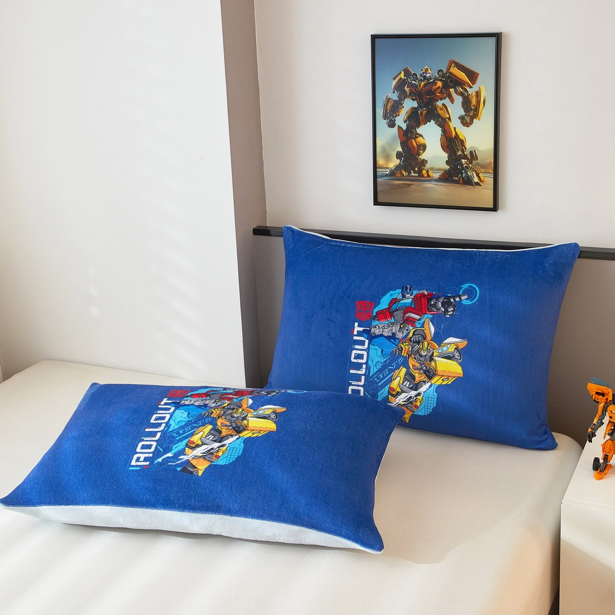 91家纺网 家纺一手货源 找家纺 蘭菲家纺 2025新款变形金刚牛奶绒单枕套 10号