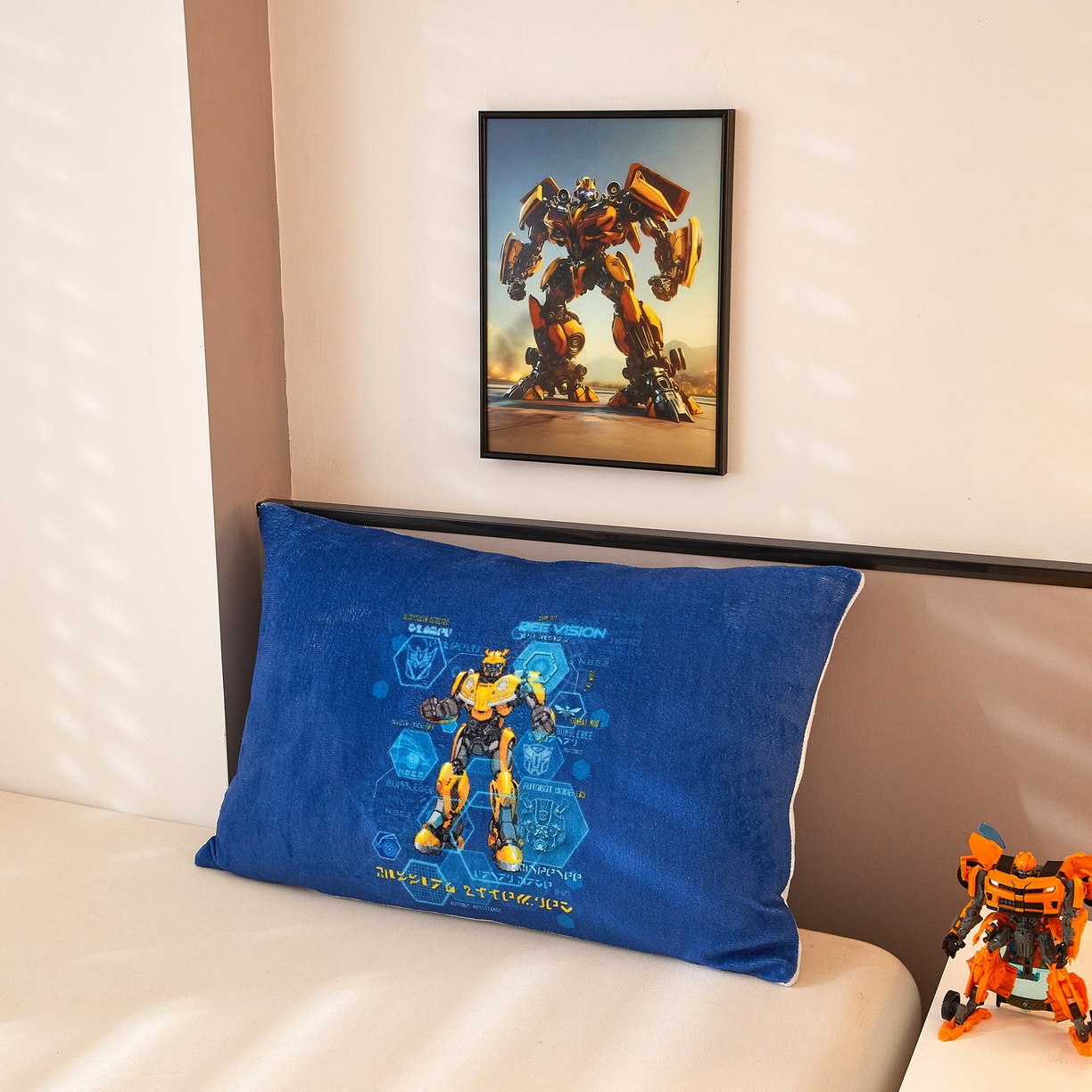 91家纺网 家纺一手货源 找家纺 蘭菲家纺 2025新款变形金刚牛奶绒单枕套 11号