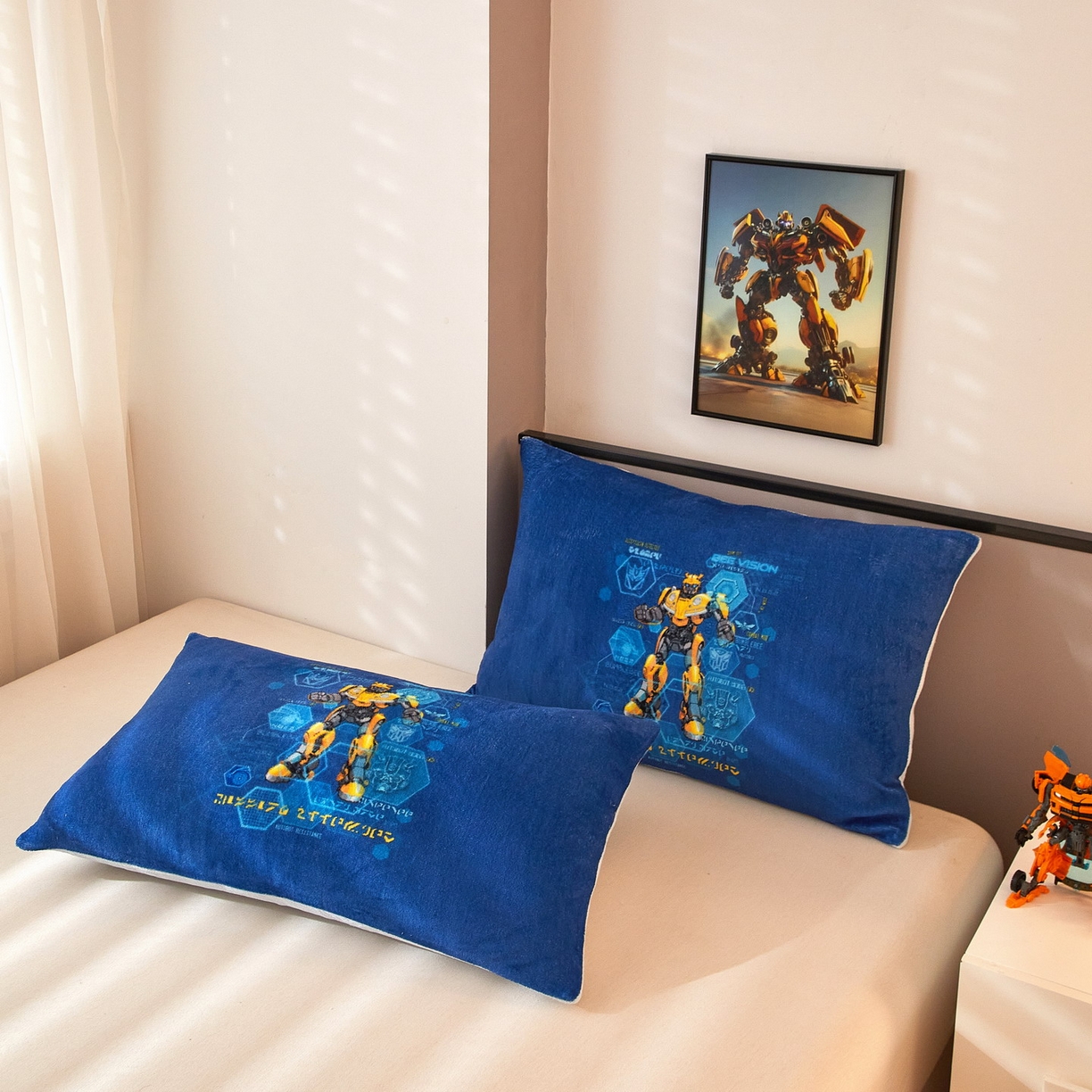 91家纺网 家纺一手货源 找家纺 蘭菲家纺 2025新款变形金刚牛奶绒单枕套 11号