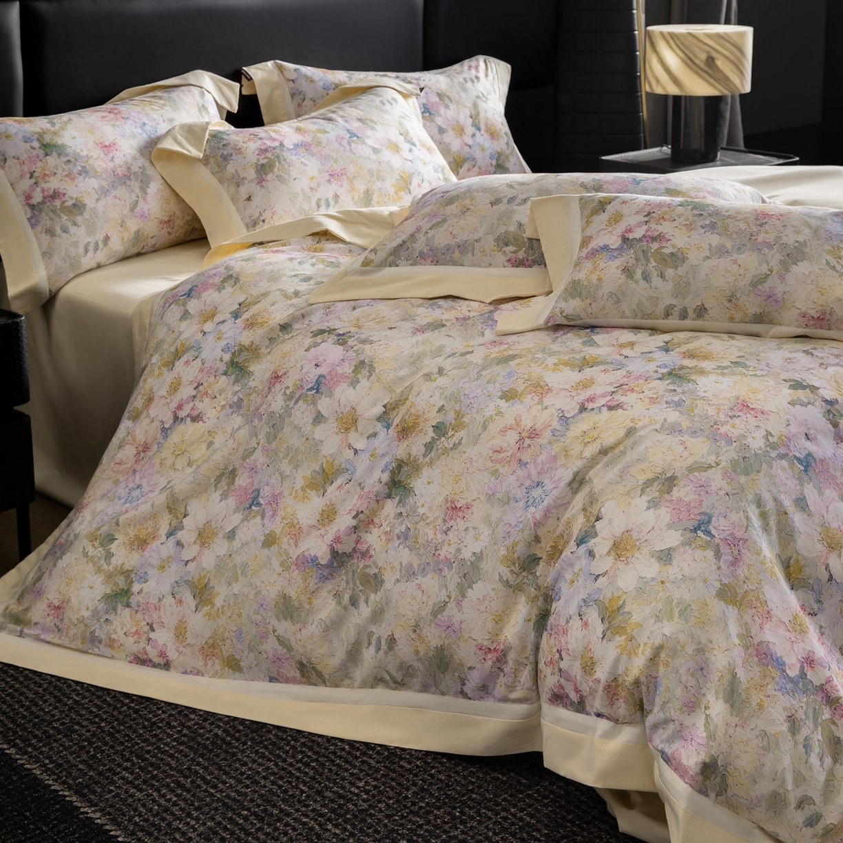 91家纺网 家纺一手货源 找家纺 （总） 2025秋冬季A类加厚全棉磨毛四件套纯棉保暖美式轻奢长绒棉数码印花高端床上用品