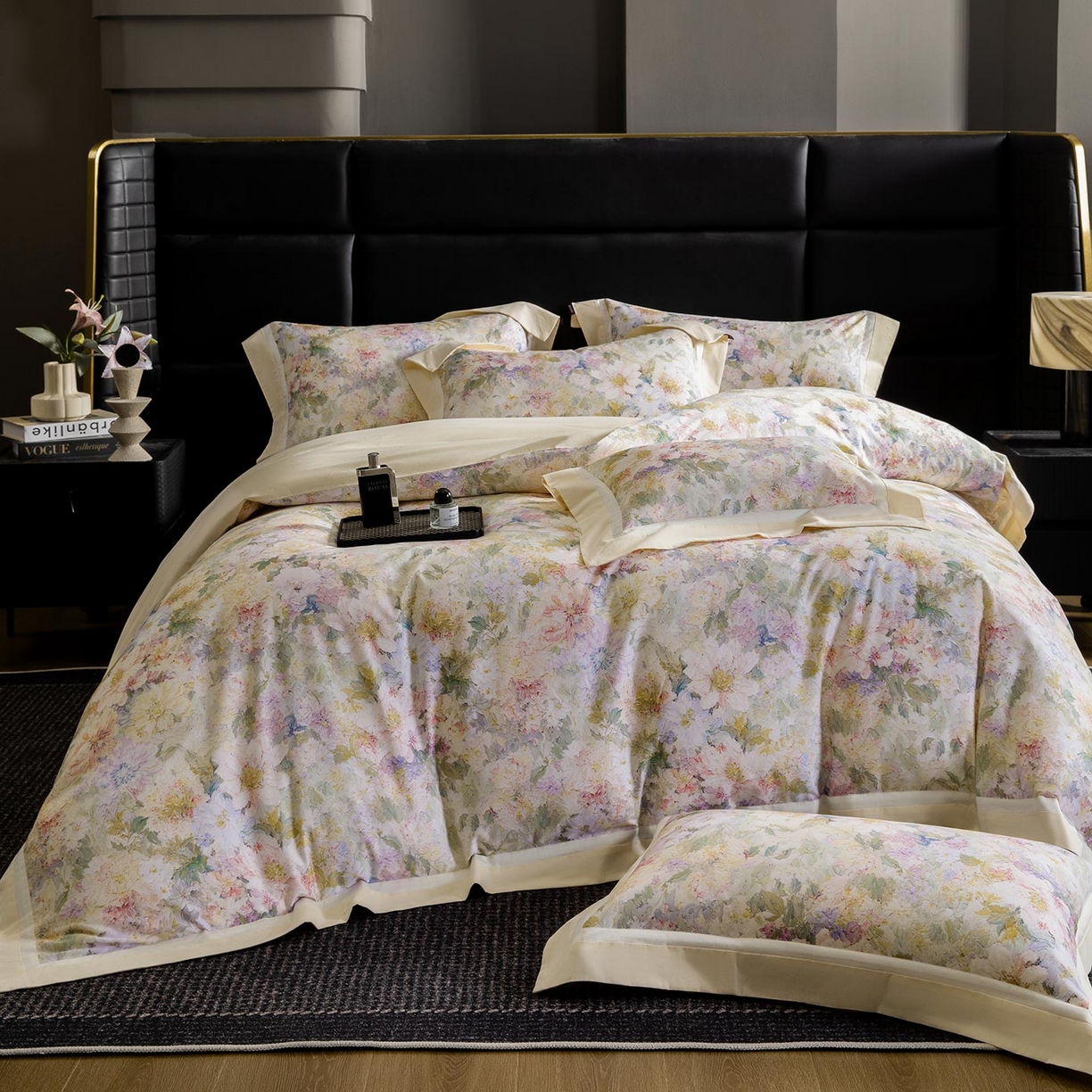 91家纺网 家纺一手货源 找家纺 （总） 2025秋冬季A类加厚全棉磨毛四件套纯棉保暖美式轻奢长绒棉数码印花高端床上用品