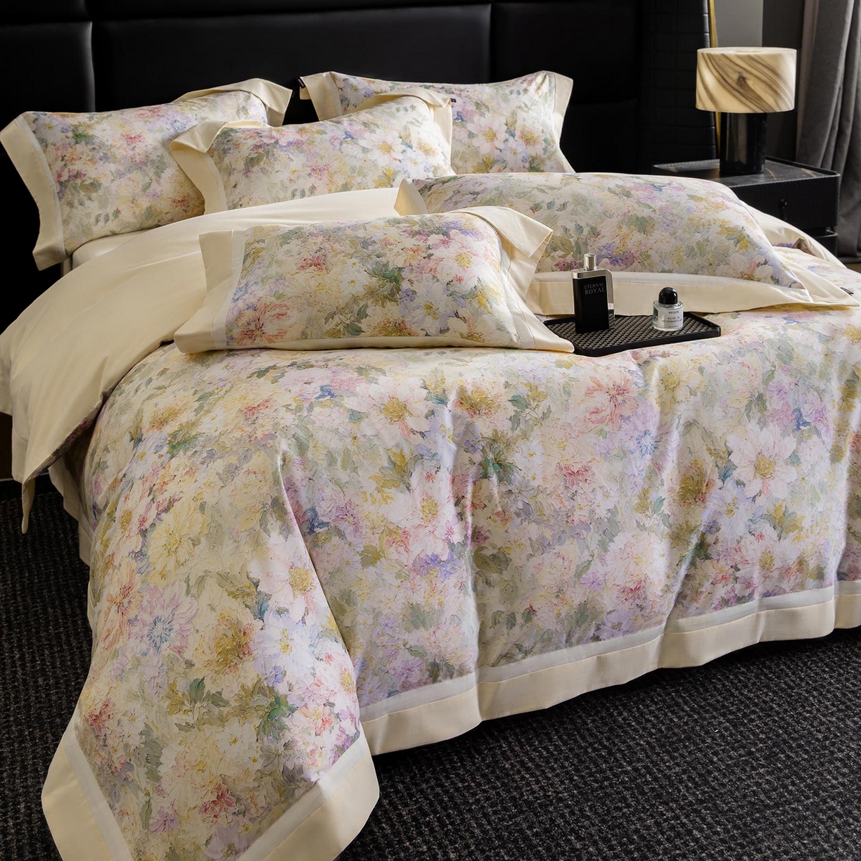 91家纺网 家纺一手货源 找家纺 （总） 2025秋冬季A类加厚全棉磨毛四件套纯棉保暖美式轻奢长绒棉数码印花高端床上用品