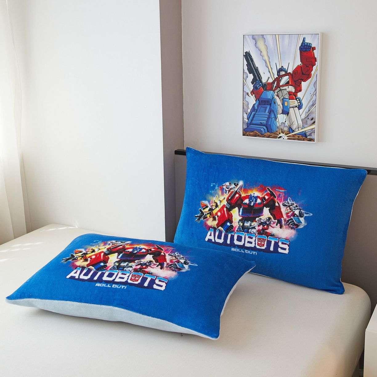 91家纺网 家纺一手货源 找家纺 蘭菲家纺 2025新款变形金刚牛奶绒单枕套 13号