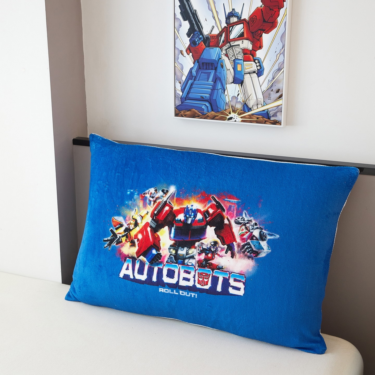 91家纺网 家纺一手货源 找家纺 蘭菲家纺 2025新款变形金刚牛奶绒单枕套 13号