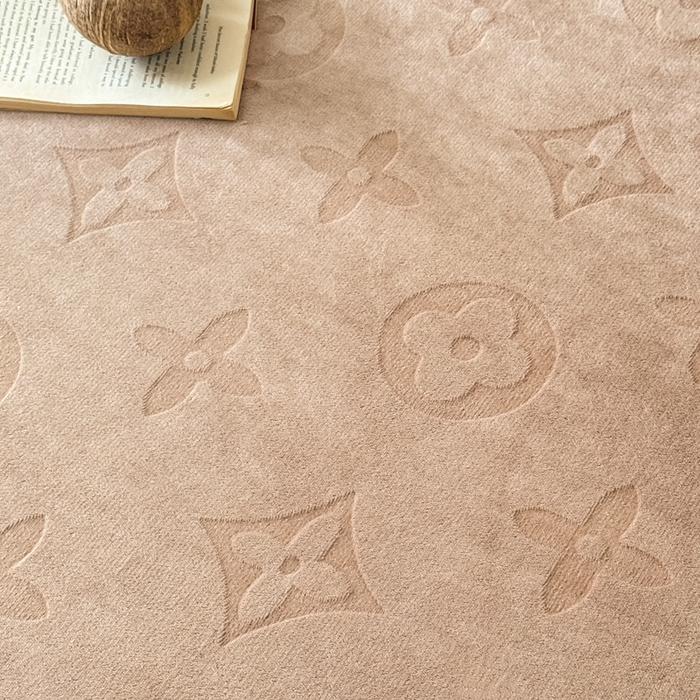 91家纺网 家纺一手货源 找家纺 三悦四季 2025新款200克加厚牛奶绒剪花床笠跨境直播爆款 奶咖