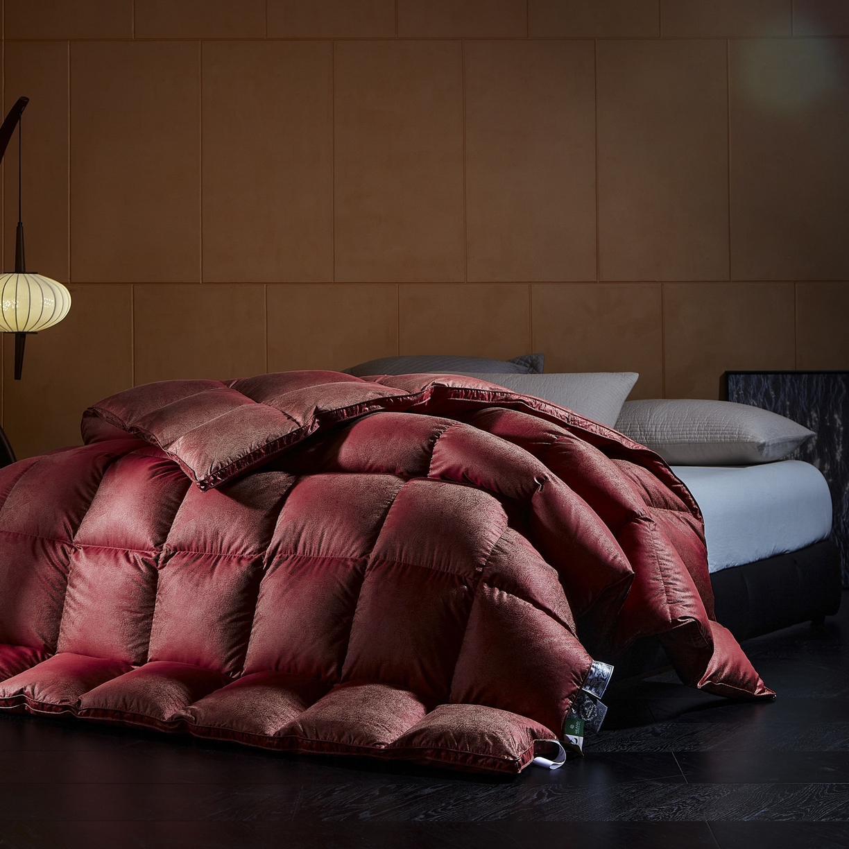 91家纺网 家纺一手货源 找家纺 （总）暖羽屋羽绒馆 2025新款95白鹅绒被芯 婚庆鹅绒被子 结婚喜被 双人2米大红冬被