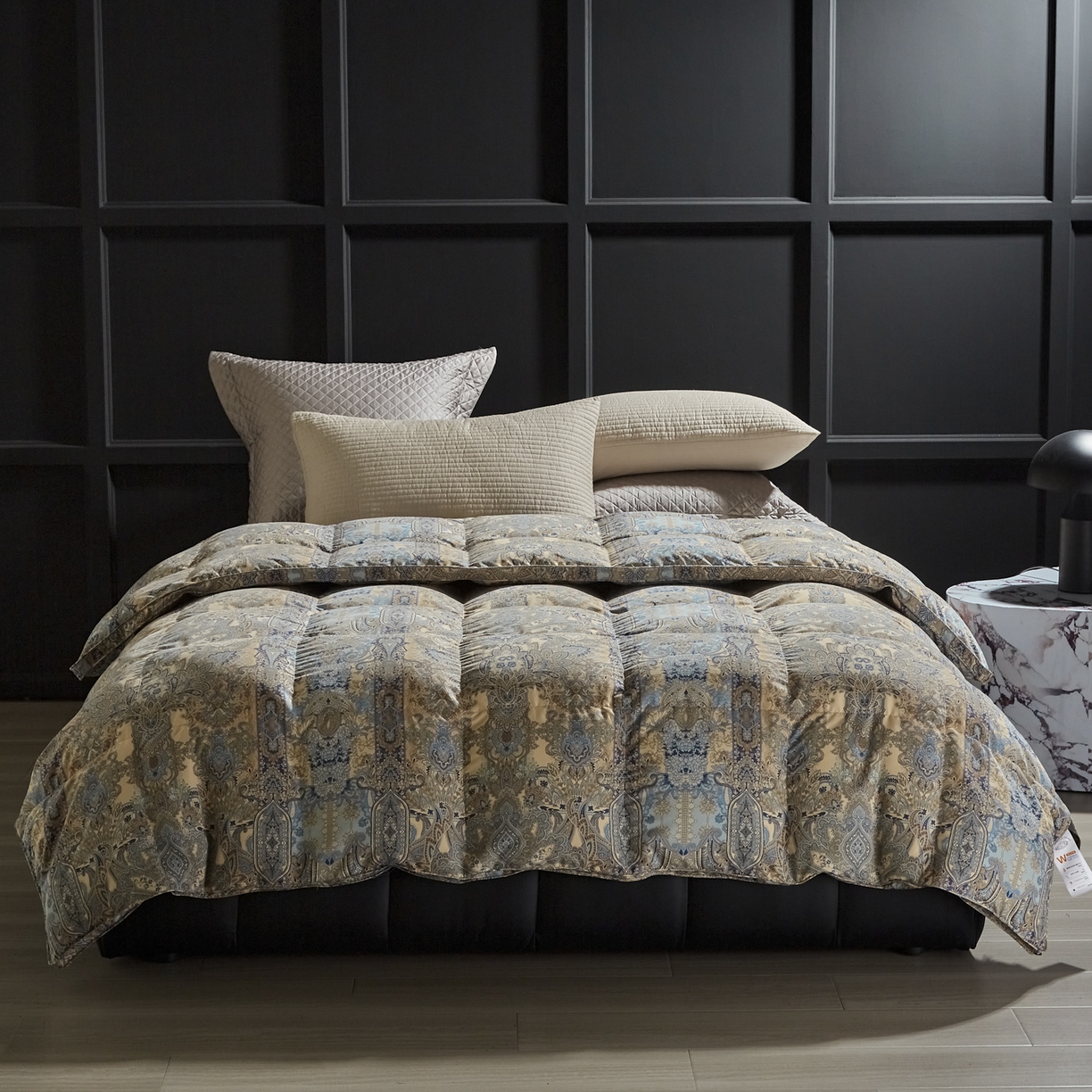 91家纺网 家纺一手货源 找家纺 （总）暖羽屋羽绒馆 2025新款磨毛糯棉鹅绒丝被芯 白鹅绒被子 羽毛被子 双人羽绒被冬被婚庆春秋被