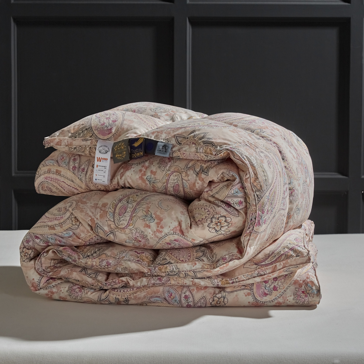 91家纺网 家纺一手货源 找家纺 暖羽屋羽绒馆 2025新款磨毛糯棉鹅绒丝被芯 白鹅绒被子 羽毛被子 双人羽绒被冬被婚庆春秋被 云端