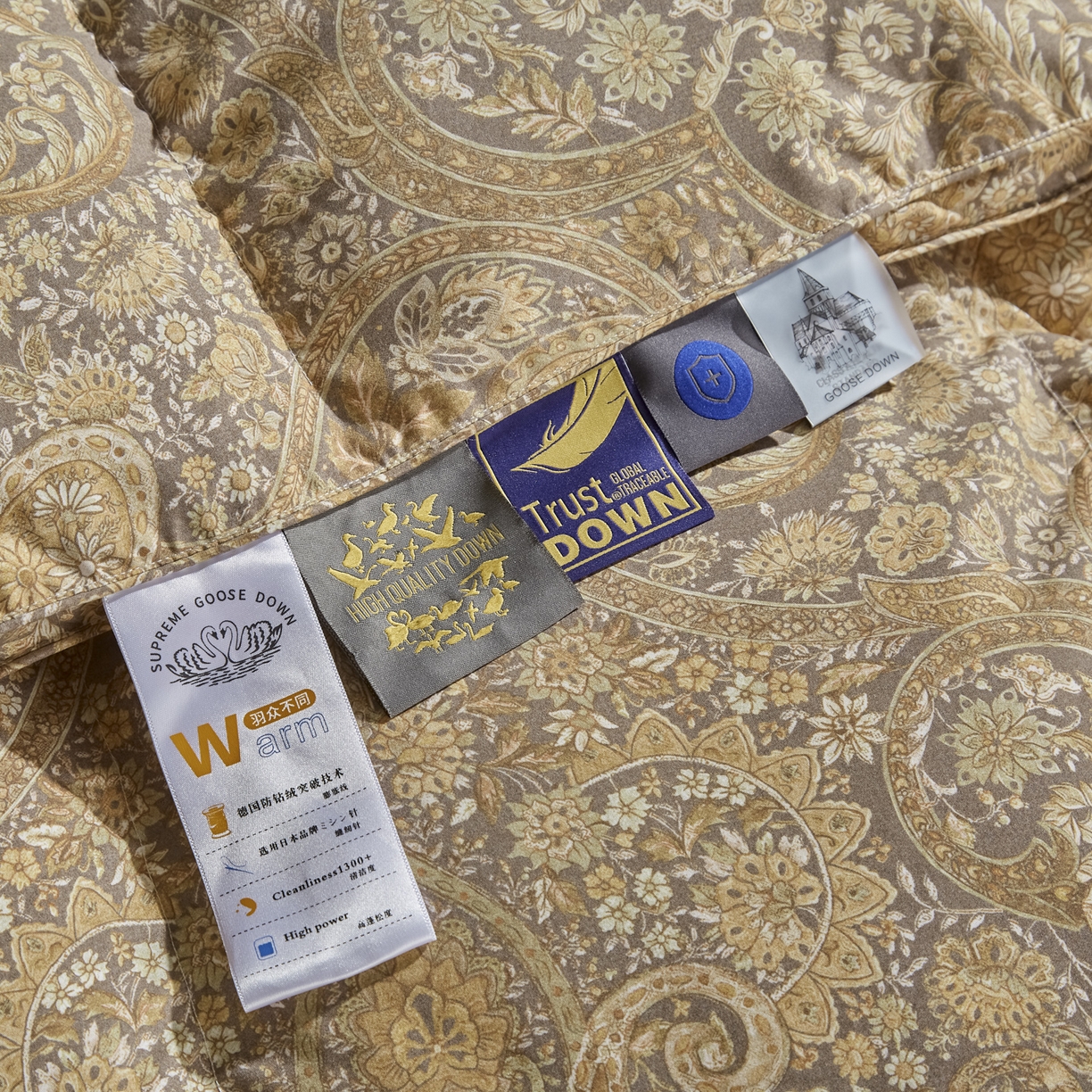 91家纺网 家纺一手货源 找家纺 暖羽屋羽绒馆 2025新款磨毛糯棉鹅绒丝被芯 白鹅绒被子 羽毛被子 双人羽绒被冬被婚庆春秋被 遇见