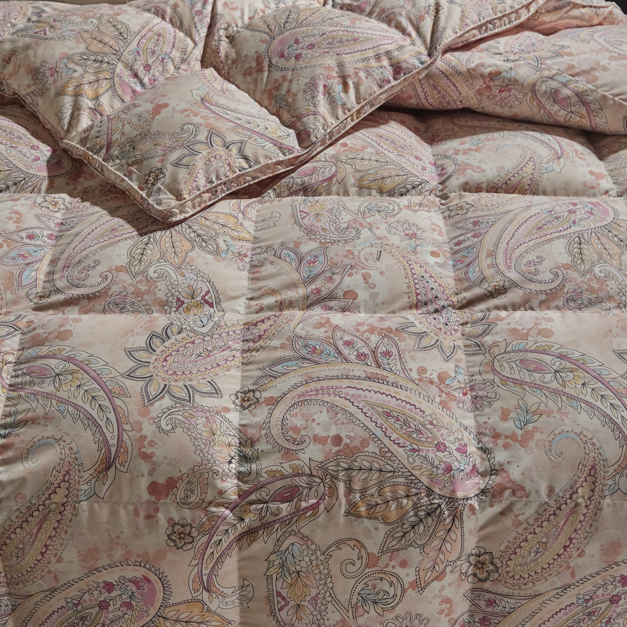 91家纺网 家纺一手货源 找家纺 暖羽屋羽绒馆 2025新款磨毛糯棉鹅绒丝被芯 白鹅绒被子 羽毛被子 双人羽绒被冬被婚庆春秋被 云端