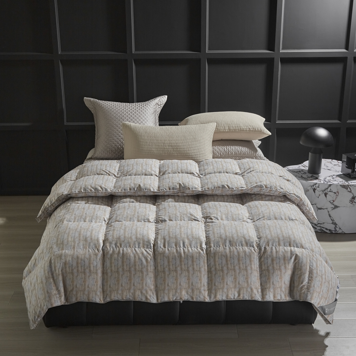 91家纺网 家纺一手货源 找家纺 暖羽屋羽绒馆 2025新款印花鹅绒丝被芯 白鹅绒羽毛被子 双人加厚冬被 春秋被子2米 幻城