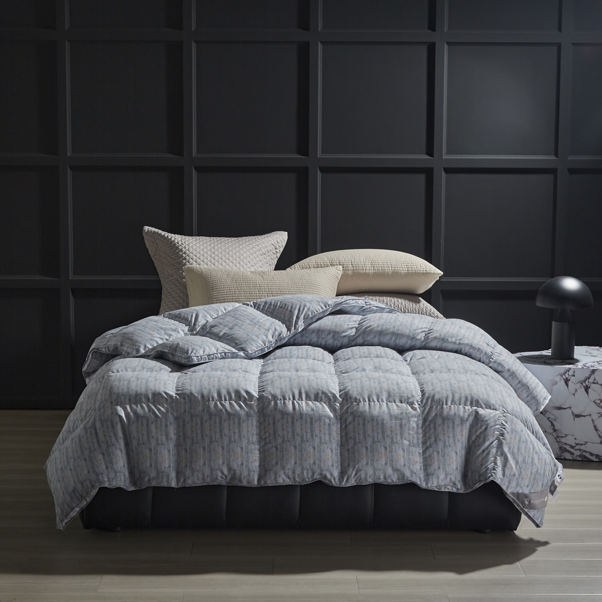 91家纺网 家纺一手货源 找家纺 暖羽屋羽绒馆 2025新款印花鹅绒丝被芯 白鹅绒羽毛被子 双人加厚冬被 春秋被子2米 清风绫